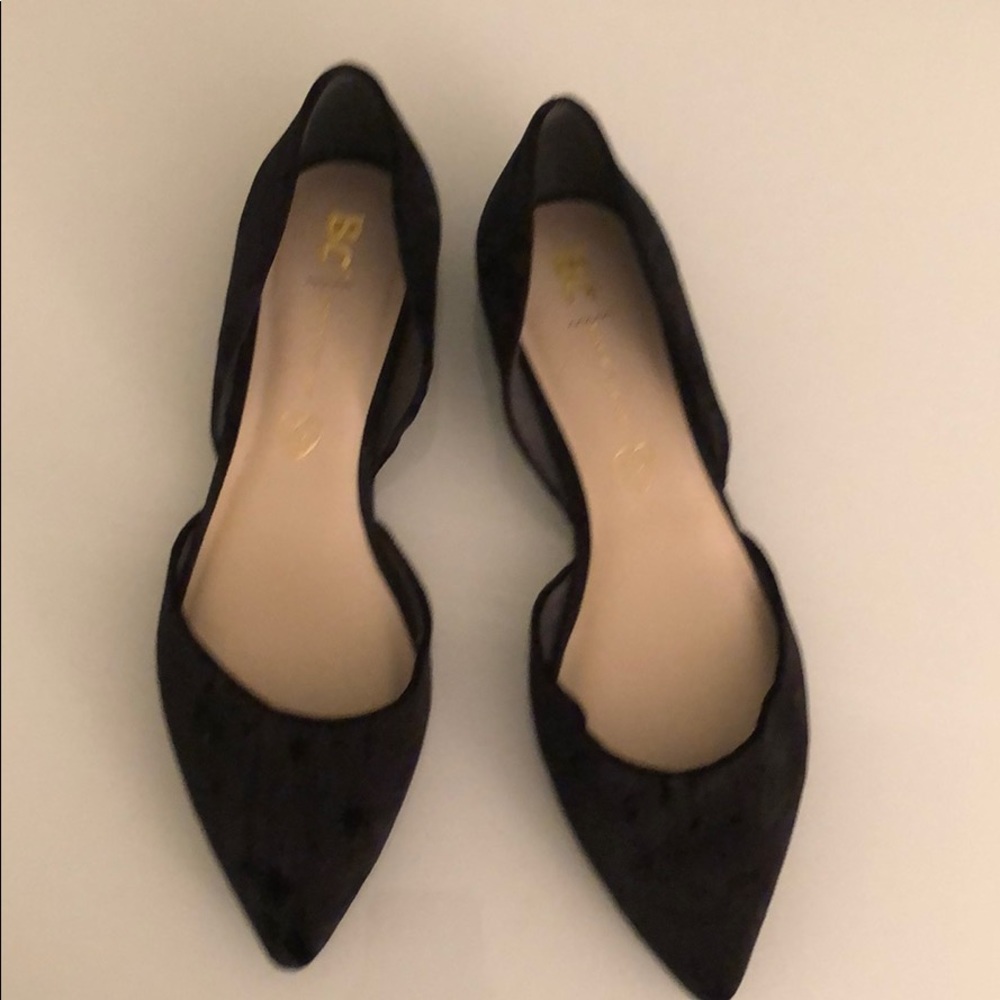 Velvet flats- brand new!